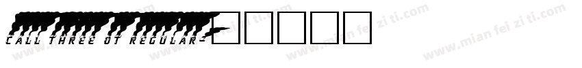 Call Three OT Regular字体转换